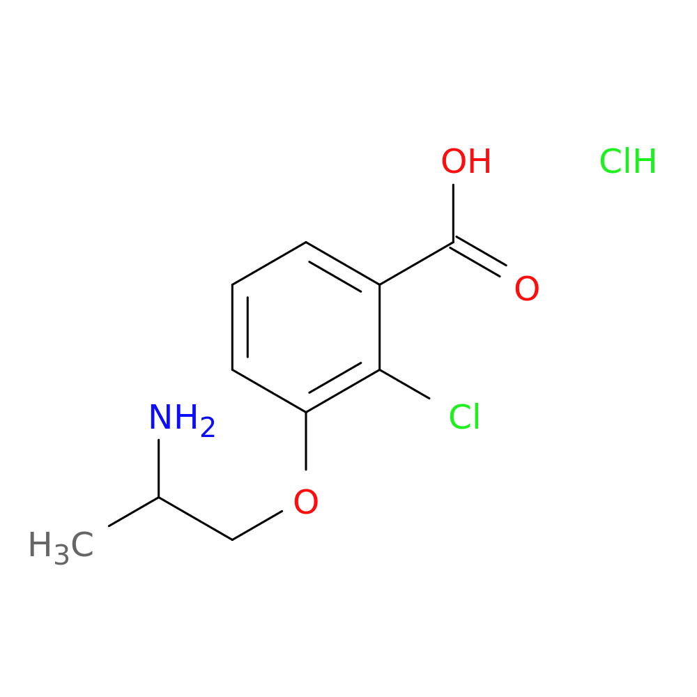 3-(2-aminopropoxy)-2-chlorobenzoic acid hydrochloride
