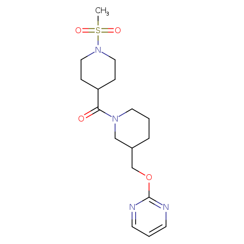 2-{[1-(1-methanesulfonylpiperidine-4-carbonyl)piperidin-3-yl]methoxy}pyrimidine