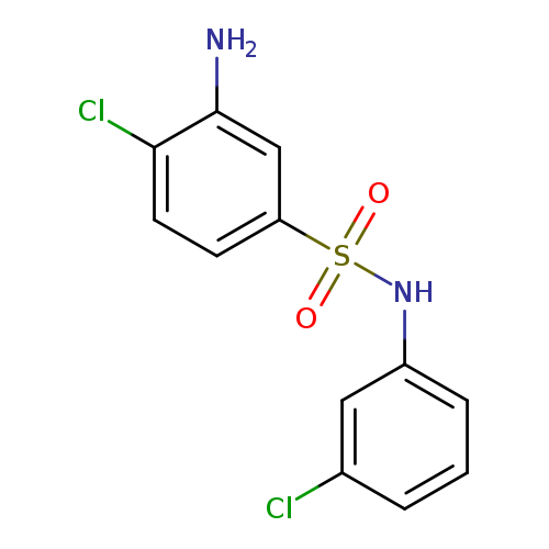 3-amino-4-chloro-N-(3-chlorophenyl)benzene-1-sulfonamide
