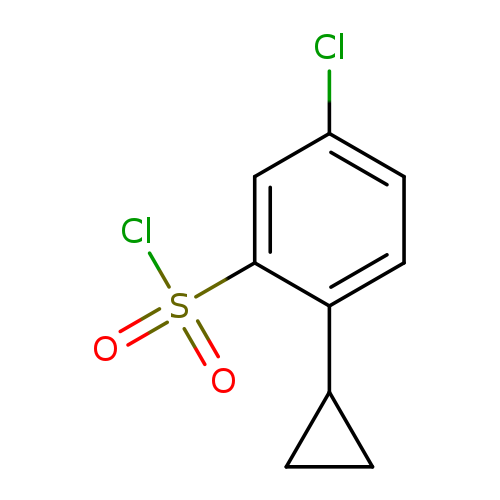 5-chloro-2-cyclopropylbenzene-1-sulfonyl chloride