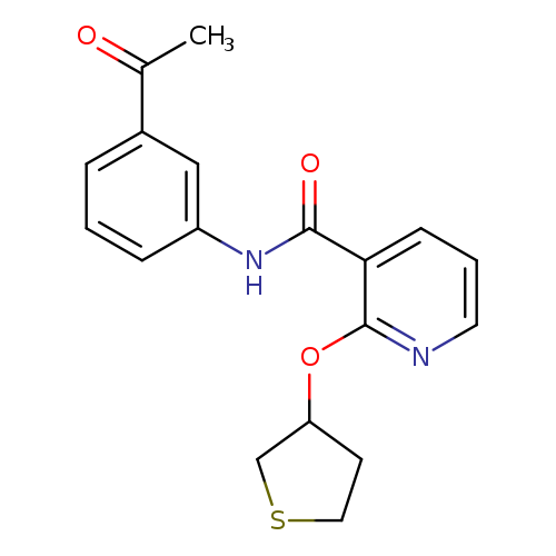 N-(3-acetylphenyl)-2-(thiolan-3-yloxy)pyridine-3-carboxamide