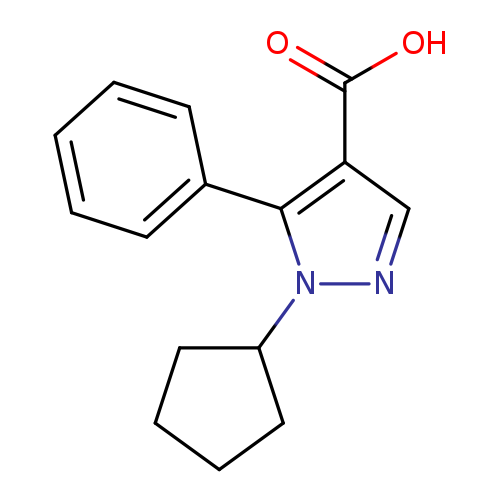 1-cyclopentyl-5-phenyl-1H-pyrazole-4-carboxylic acid