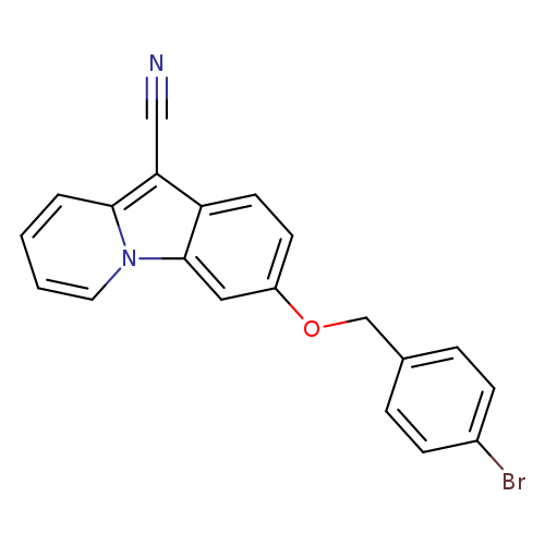 3-[(4-bromophenyl)methoxy]pyrido[1,2-a]indole-10-carbonitrile