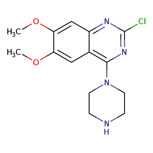 2-chloro-6,7-dimethoxy-4-(piperazin-1-yl)quinazoline