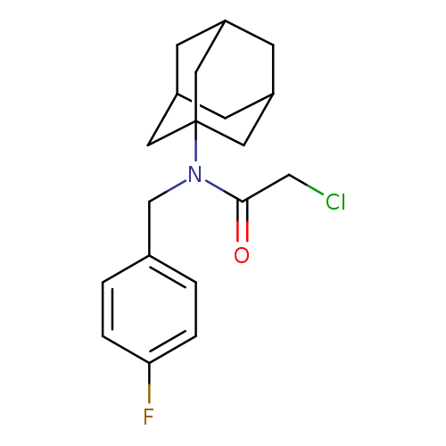 N-(adamantan-1-yl)-2-chloro-N-[(4-fluorophenyl)methyl]acetamide