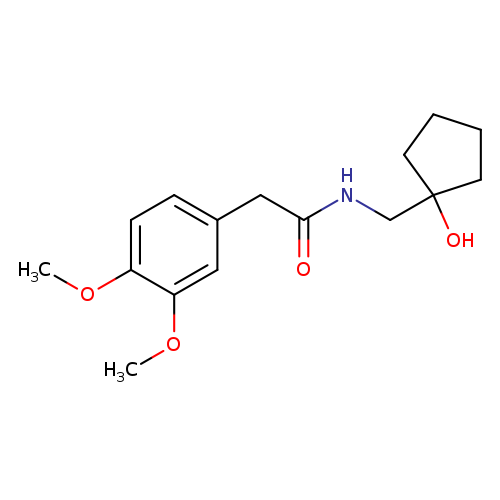 2-(3,4-dimethoxyphenyl)-N-[(1-hydroxycyclopentyl)methyl]acetamide