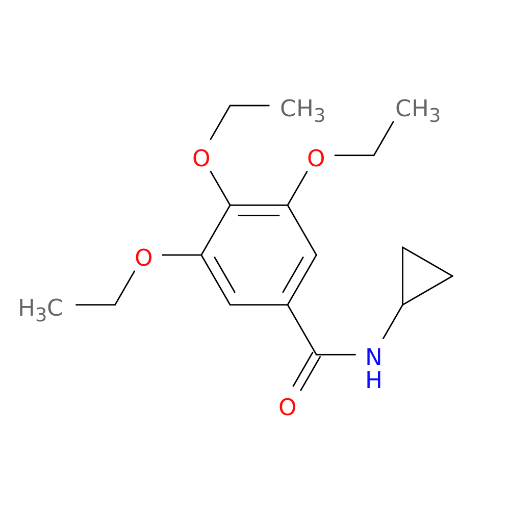 N-cyclopropyl-3,4,5-triethoxybenzamide