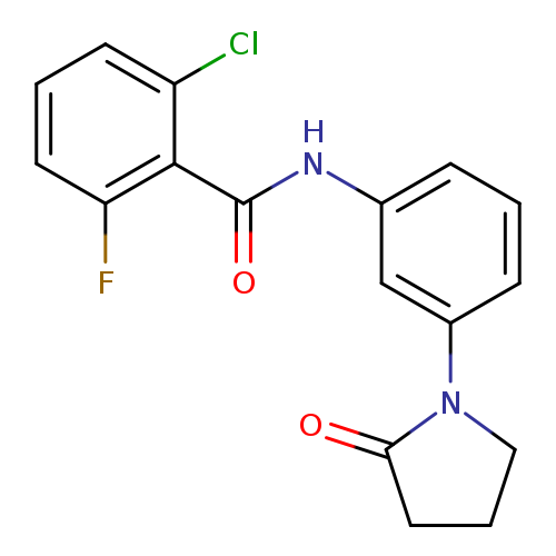 2-chloro-6-fluoro-N-[3-(2-oxopyrrolidin-1-yl)phenyl]benzamide