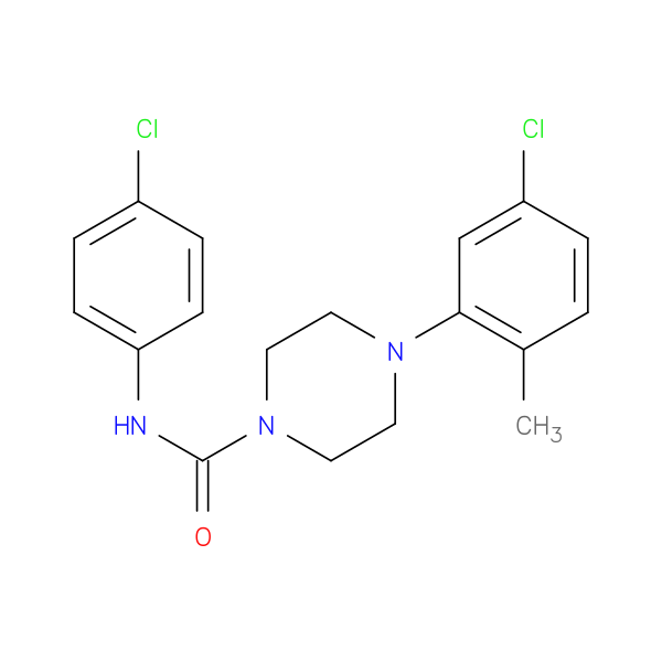 4-(5-chloro-2-methylphenyl)-N-(4-chlorophenyl)piperazine-1-carboxamide