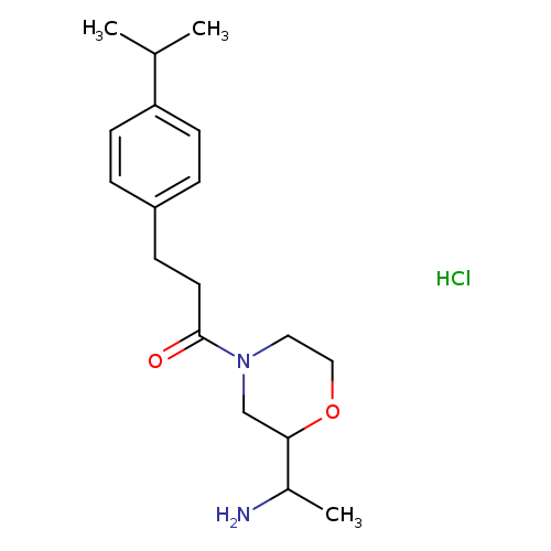 1-[2-(1-aminoethyl)morpholin-4-yl]-3-[4-(propan-2-yl)phenyl]propan-1-onehydrochloride