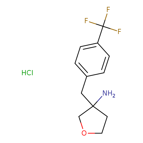 3-{[4-(trifluoromethyl)phenyl]methyl}oxolan-3-amine hydrochloride