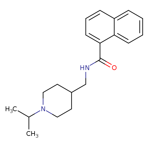 N-{[1-(propan-2-yl)piperidin-4-yl]methyl}naphthalene-1-carboxamide