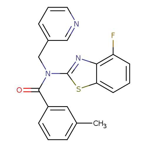 N-(4-fluoro-1,3-benzothiazol-2-yl)-3-methyl-N-[(pyridin-3-yl)methyl]benzamide