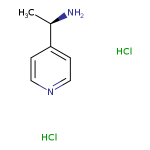 4-Pyridinemethanamine, α-methyl-, hydrochloride (1:1), (αR)-