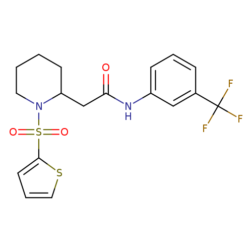2-[1-(thiophene-2-sulfonyl)piperidin-2-yl]-N-[3-(trifluoromethyl)phenyl]acetamide