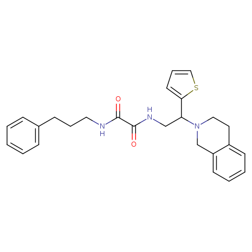 N'-(3-phenylpropyl)-N-[2-(1,2,3,4-tetrahydroisoquinolin-2-yl)-2-(thiophen-2-yl)ethyl]ethanediamide