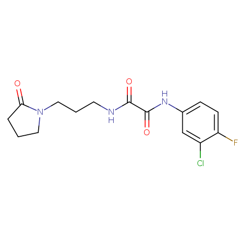 N'-(3-chloro-4-fluorophenyl)-N-[3-(2-oxopyrrolidin-1-yl)propyl]ethanediamide