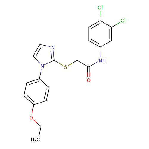 N-(3,4-dichlorophenyl)-2-{[1-(4-ethoxyphenyl)-1H-imidazol-2-yl]sulfanyl}acetamide