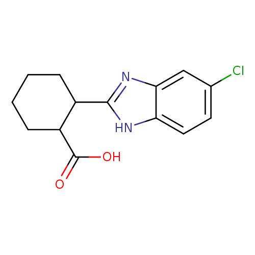 2-(5-chloro-1H-1,3-benzodiazol-2-yl)cyclohexane-1-carboxylic acid