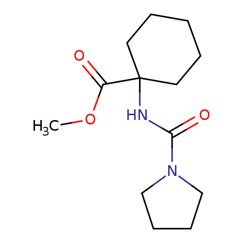 methyl 1-(pyrrolidine-1-carboxamido)cyclohexanecarboxylate