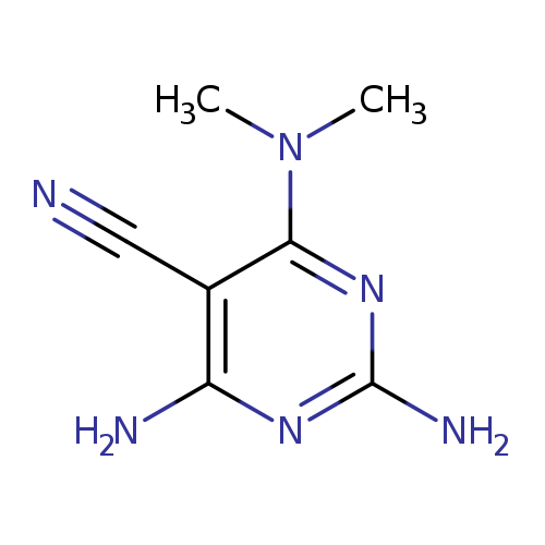 2,4-diamino-6-(dimethylamino)pyrimidine-5-carbonitrile