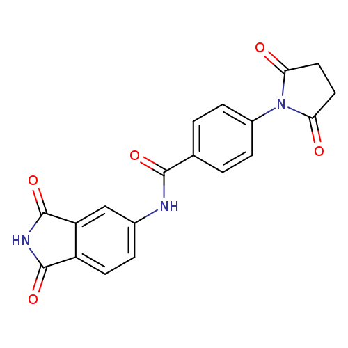 N-(1,3-dioxo-2,3-dihydro-1H-isoindol-5-yl)-4-(2,5-dioxopyrrolidin-1-yl)benzamide