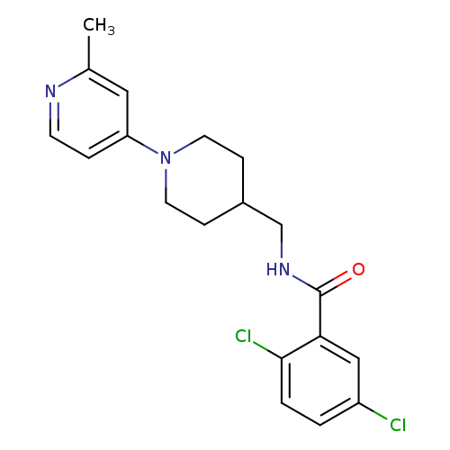 2,5-dichloro-N-{[1-(2-methylpyridin-4-yl)piperidin-4-yl]methyl}benzamide
