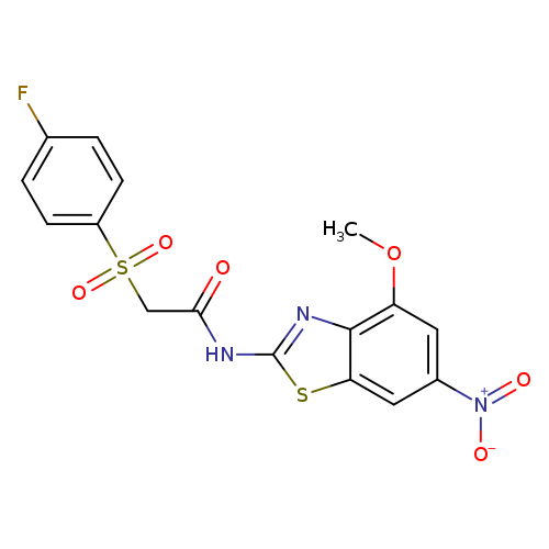 2-(4-fluorobenzenesulfonyl)-N-(4-methoxy-6-nitro-1,3-benzothiazol-2-yl)acetamide