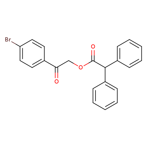 2-(4-bromophenyl)-2-oxoethyl diphenylacetate
