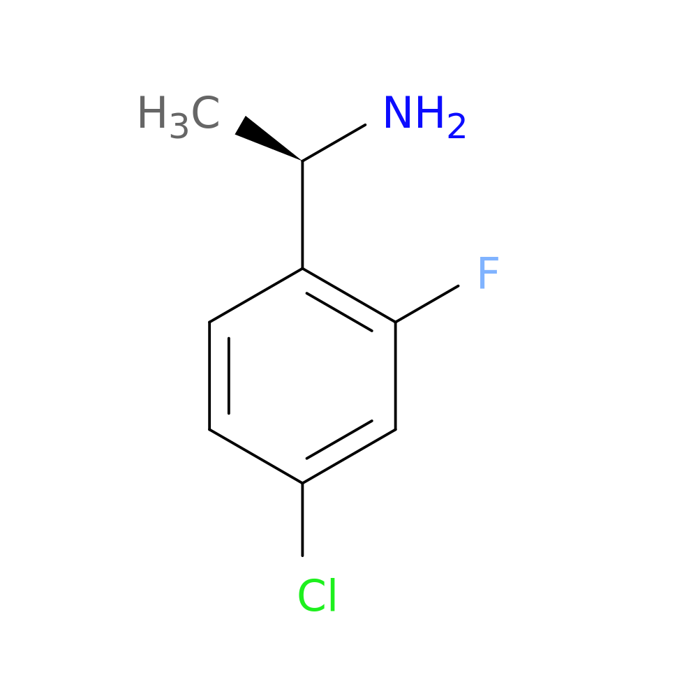 Benzenemethanamine, 4-chloro-2-fluoro-a-methyl-, (aR)-
