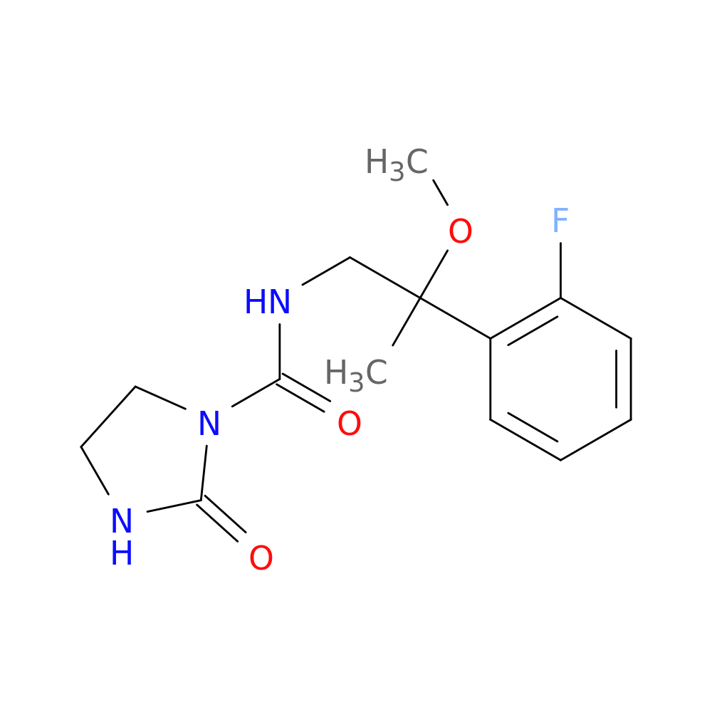 N-[2-(2-fluorophenyl)-2-methoxypropyl]-2-oxoimidazolidine-1-carboxamide
