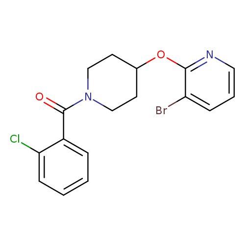 3-bromo-2-{[1-(2-chlorobenzoyl)piperidin-4-yl]oxy}pyridine