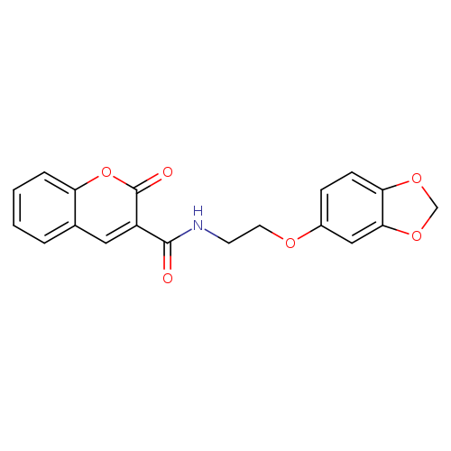 N-[2-(2H-1,3-benzodioxol-5-yloxy)ethyl]-2-oxo-2H-chromene-3-carboxamide