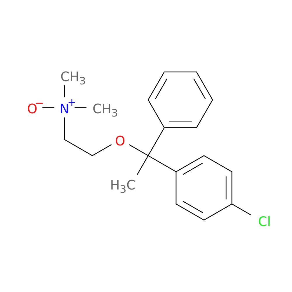 2-[1-(4-chlorophenyl)-1-phenylethoxy]-N,N-dimethylethanamine oxide