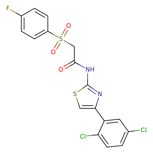 N-[4-(2,5-dichlorophenyl)-1,3-thiazol-2-yl]-2-(4-fluorobenzenesulfonyl)acetamide