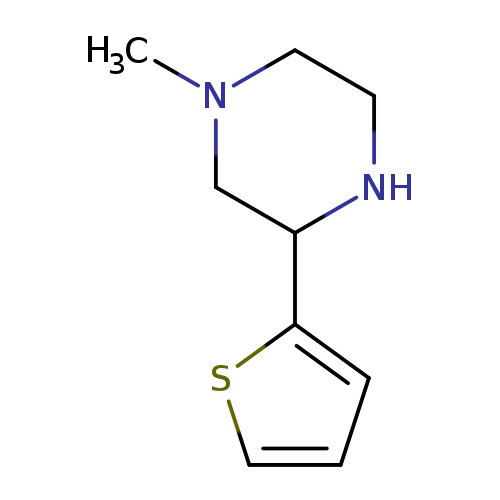 1-methyl-3-(thiophen-2-yl)piperazine