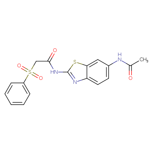 2-(benzenesulfonyl)-N-(6-acetamido-1,3-benzothiazol-2-yl)acetamide