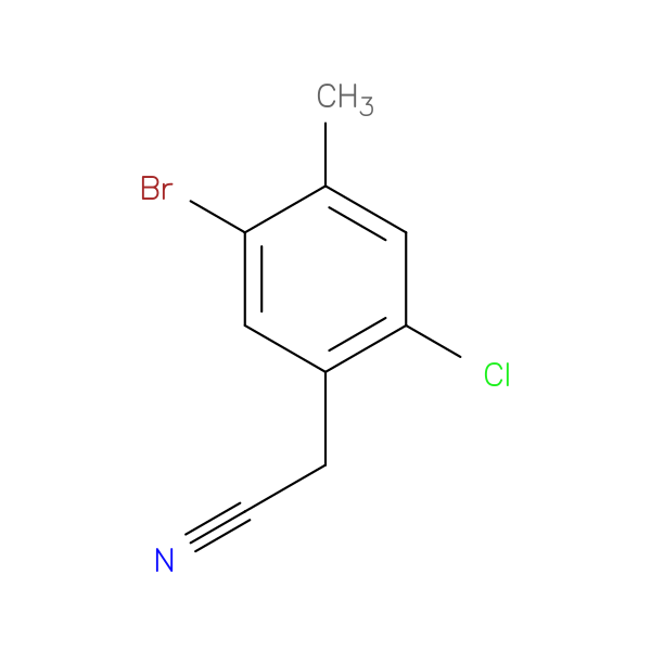 2-(5-bromo-2-chloro-4-methylphenyl)acetonitrile
