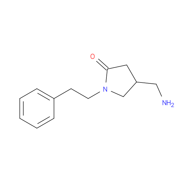 4-(aminomethyl)-1-(2-phenylethyl)pyrrolidin-2-one