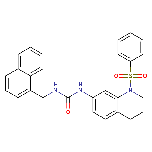 3-[1-(benzenesulfonyl)-1,2,3,4-tetrahydroquinolin-7-yl]-1-[(naphthalen-1-yl)methyl]urea