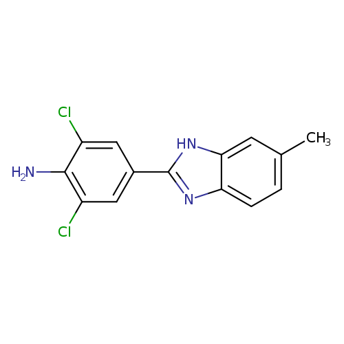 2,6-dichloro-4-(6-methyl-1H-1,3-benzodiazol-2-yl)aniline