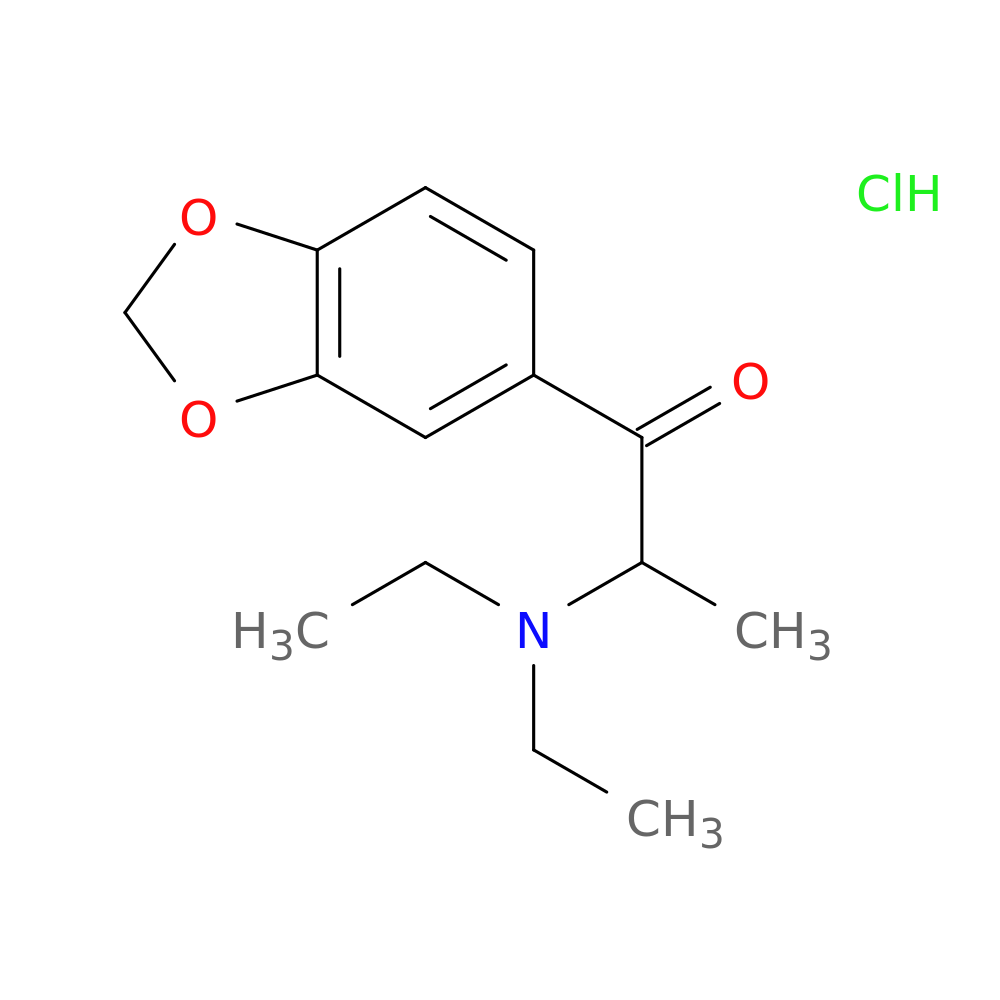 1-(benzo[d][1,3]dioxol-5-yl)-2-(diethylamino)propan-1-one,monohydrochloride