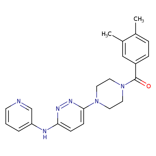 6-[4-(3,4-dimethylbenzoyl)piperazin-1-yl]-N-(pyridin-3-yl)pyridazin-3-amine