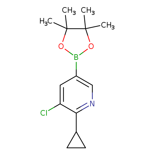 3-chloro-2-cyclopropyl-5-(tetramethyl-1,3,2-dioxaborolan-2-yl)pyridine