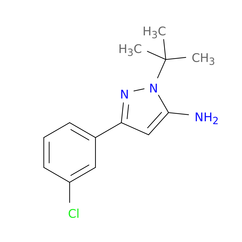 1-tert-butyl-3-(3-chlorophenyl)-1H-pyrazol-5-amine