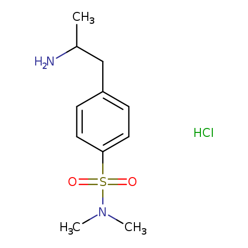 4-(2-aminopropyl)-N,N-dimethylbenzene-1-sulfonamide hydrochloride