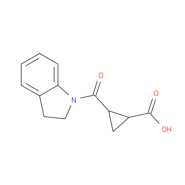 2-(2,3-dihydro-1H-indole-1-carbonyl)cyclopropane-1-carboxylic acid