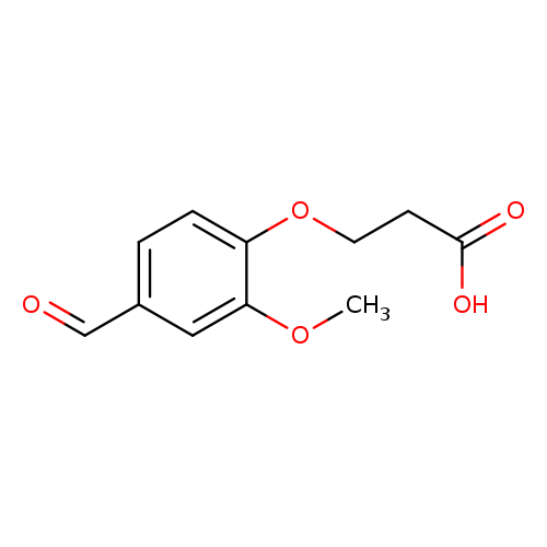3-(4-formyl-2-methoxyphenoxy)propanoic acid