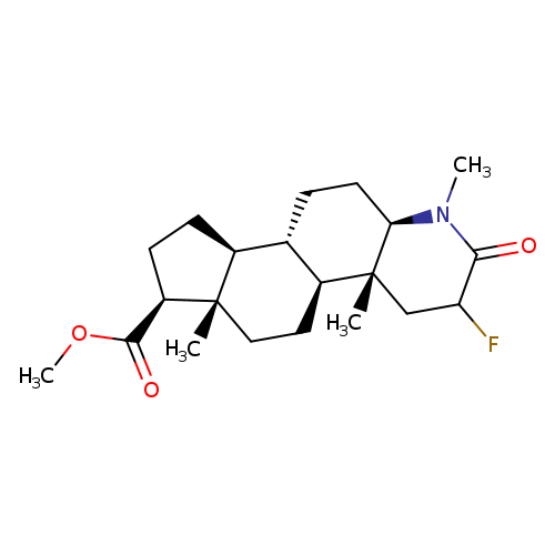 1H-Indeno[5,4-f]quinoline-7-carboxylic acid, 3-fluorohexadecahydro-1,4a,6a-trimethyl-2-oxo-, methyl ester, (4aR,4bS,6aS,7S,9aS,9bS,11aR)-