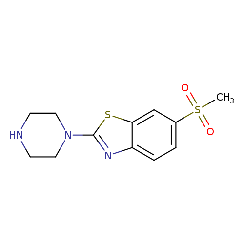 6-(Methylsulfonyl)-2-piperazin-1-yl-1,3-benzothiazole